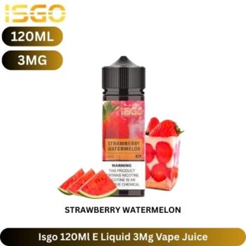 Isgo 120Ml E Liquid 3Mg Vape Juice Strawberry Watermelon