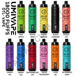 Umivape U Bar 18000 Puffs Best Disposable Vape