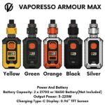 Vaporesso Armour Max Kit 200W Best Vape Device In Dubai Now Best Vape Device In Dubai Aevapeclub.net