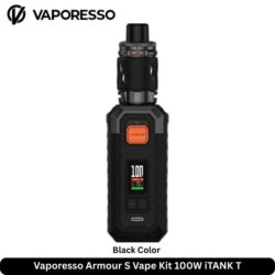 Vaporesso Armour S Vape Kit 100W iTANK T Black Color