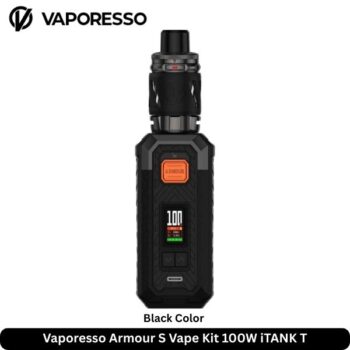 Vaporesso Armour S Vape Kit 100W iTANK T Black Color