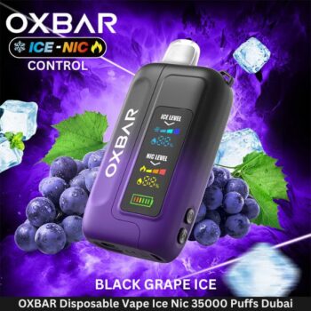 OXBAR Disposable Vape Ice Nic 35000 Puffs Black Grape Ice Best In Dubai