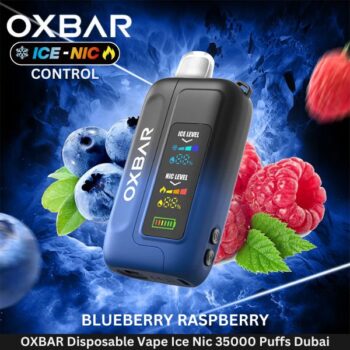 OXBAR Disposable Vape Ice Nic 35000 Puffs Blueberry Raspberry Best In Dubai