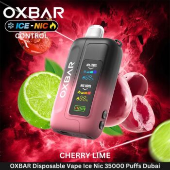 OXBAR Disposable Vape Ice Nic 35000 Puffs Cherry Lime Best In Dubai