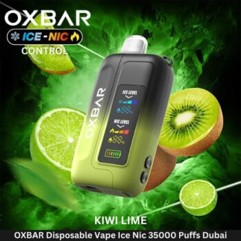 OXBAR Disposable Vape Ice Nic 35000 Puffs Kiwi Lime Best In Dubai