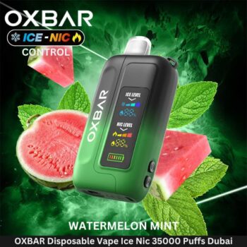 OXBAR Disposable Vape Ice Nic 35000 Puffs Watermelon Mint Best In Dubai