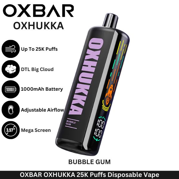 OXBAR OXHUKKA 25K Puffs Disposable Vape Bubble Gum