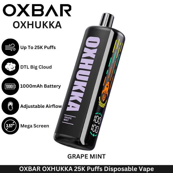 OXBAR OXHUKKA 25K Puffs Disposable Vape Grape Mint