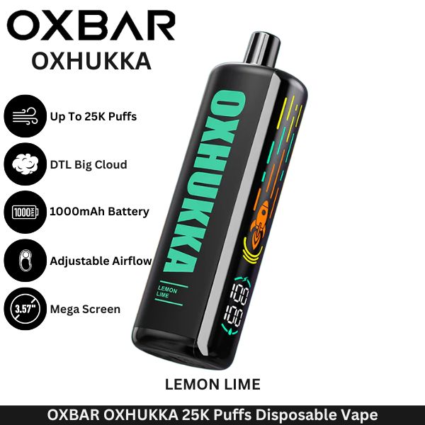 OXBAR OXHUKKA 25K Puffs Disposable Vape Lemon Lime
