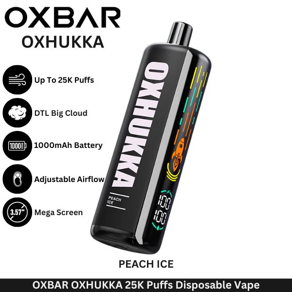 OXBAR OXHUKKA 25K Puffs Disposable Vape Peach Ice