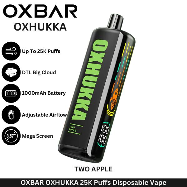OXBAR OXHUKKA 25K Puffs Disposable Vape Two Apple