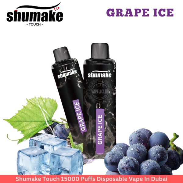 Shumake Touch 15000 Puffs Disposable Vape In Dubai | Grape Ice Disposable Vape Shop Online In Dubai Aevapeclub.net
