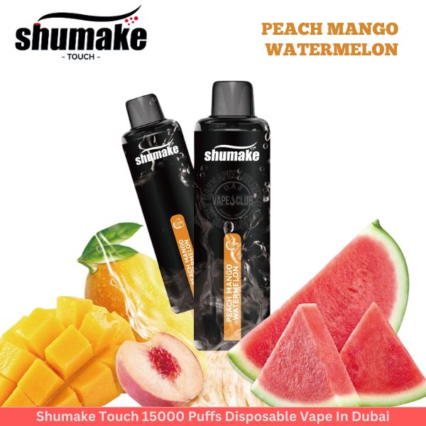 Shumake Touch 15000 Puffs Disposable Vape In Dubai | Peach Mango Watermelon Disposable Vape Shop In Dubai Online Aevapeclub.net 