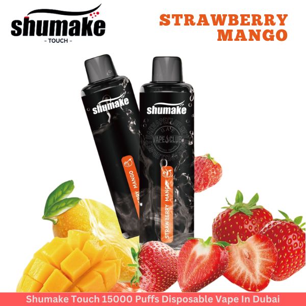 Shumake Touch 15000 Puffs Disposable Vape Strawberry Mango In Dubai | Buy Best Online Vape Shop In Dubai Aevapeclub.net 