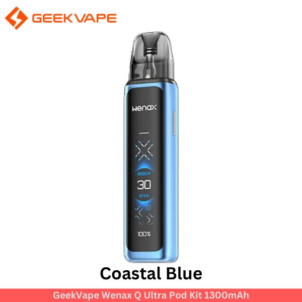 GeekVape Wenax Q Ultra Pod Kit 1300mAh Coastal Blue Buy Best Online Vape shop In Dubai Aevapeclub.net 