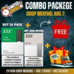 Juul 2 Crisp Menthol 24 Pack + Juul 2 Device
