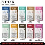 SPRK V4 PODS MYLE ALL FLAVORS IN DUBAI NOW