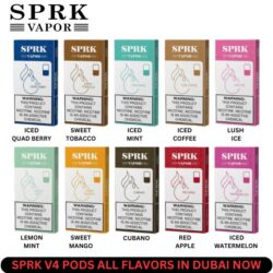 SPRK V4 PODS MYLE ALL FLAVORS IN DUBAI NOW