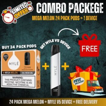 24 Pack Mega Melon + Myle v5 Device