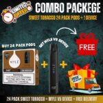 24 Pack Sweet Tobacco + Myle v5 Device