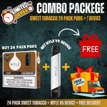24 Pack Sweet Tobacco + Myle v5 Device + Free Delivery