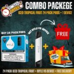 24 Pack Iced Tropical Fruit + Myle V5 Device