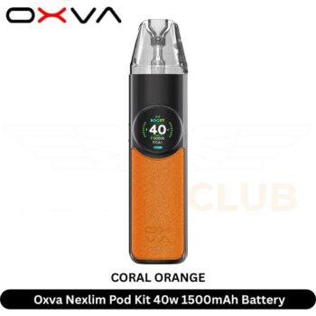 Oxva Nexlim Pod Kit 40w Coral Orange Color