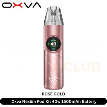 Oxva Nexlim Pod Kit 40w Power Rose Gold Color