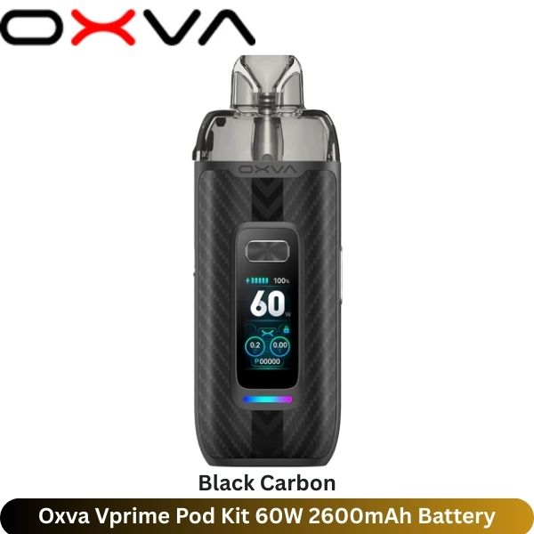 Oxva Vprime Pod Kit Black Carbon 60W 2600mAh Battery Vape