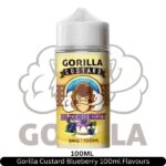 Gorilla Custard Blueberry 100ml Flavours