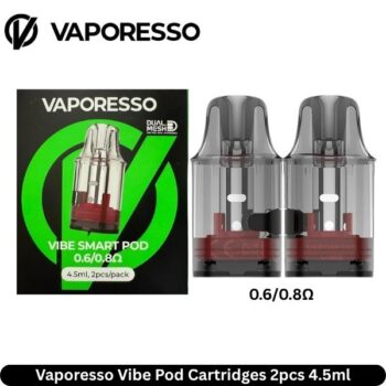 Vaporesso Vibe Pod Cartridges 2pcs 0.60.8Ω 4.5ml