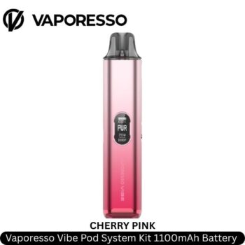 Vaporesso Vibe Pod System Kit Cherry Pink 1100mAh Battery 