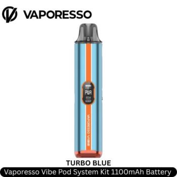Vaporesso Vibe Pod System Kit Turbo Blue 1100mAh Battery 