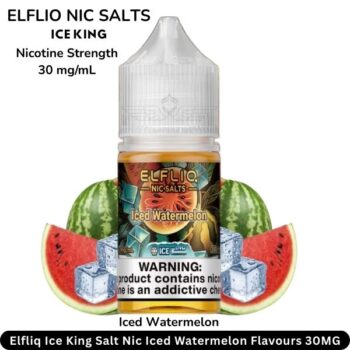 Elfliq Ice King Salt Nic Iced Watermelon Flavours 30MG