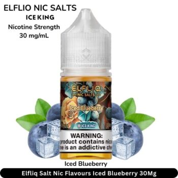 Elfliq Salt Nic Flavours Iced Blueberry 30Mg