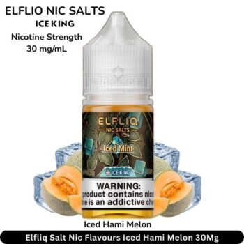 Elfliq Salt Nic Flavours Iced Hami Melon 30Mg