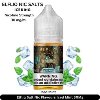 Elfliq Salt Nic Flavours Iced Mint 30Mg