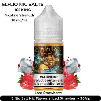 Elfliq Salt Nic Flavours Iced Strawberry 30Mg
