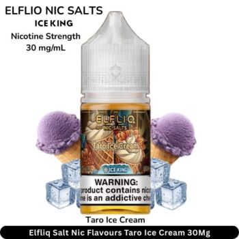 Elfliq Salt Nic Flavours Taro Ice Cream 30Mg