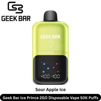 Geek Bar Ice Prince 2GO Sour Apple Ice Disposable Vape 50K Puffs