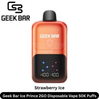 Geek Bar Ice Prince 2GO Strawberry Ice Disposable Vape 50K Puffs