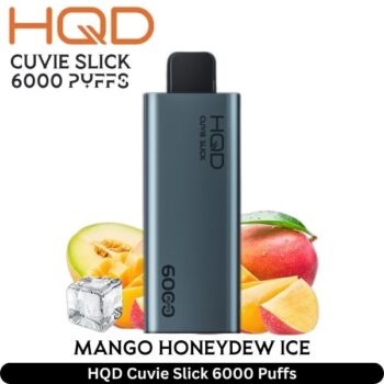 HQD Cuvie Slick Mango Honeydew Ice 6000 Puffs