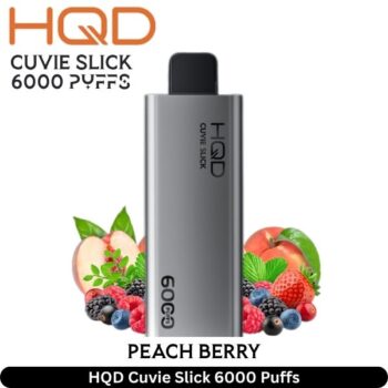 HQD Cuvie Slick Peach Berry 6000 Puffs