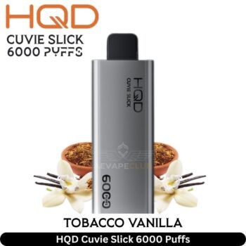 HQD Cuvie Slick Tobacco Vanilla 6000 Puffs