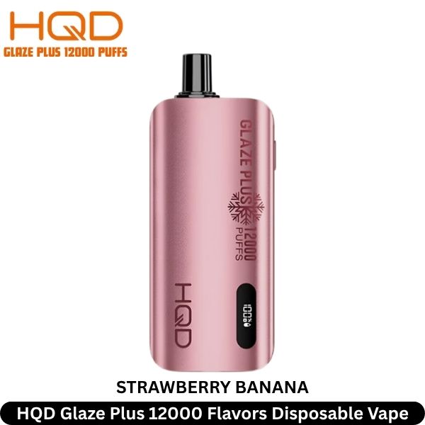 HQD Glaze Plus Strawberry Banana 12000 Flavors Disposable Vape