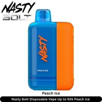 Nasty Bolt Disposable Vape Up to 50k Peach Ice