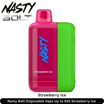 Nasty Bolt Disposable Vape Up to 50k Strawberry Ice