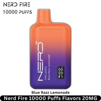 Nerd Fire 10000 Puffs Blue Razz Lemonade Flavors 20MG