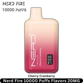 Nerd Fire 10000 Puffs Cherry Cranberry Flavors 20MG