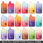 Nerd Fire 10000 Puffs Flavors 20MG